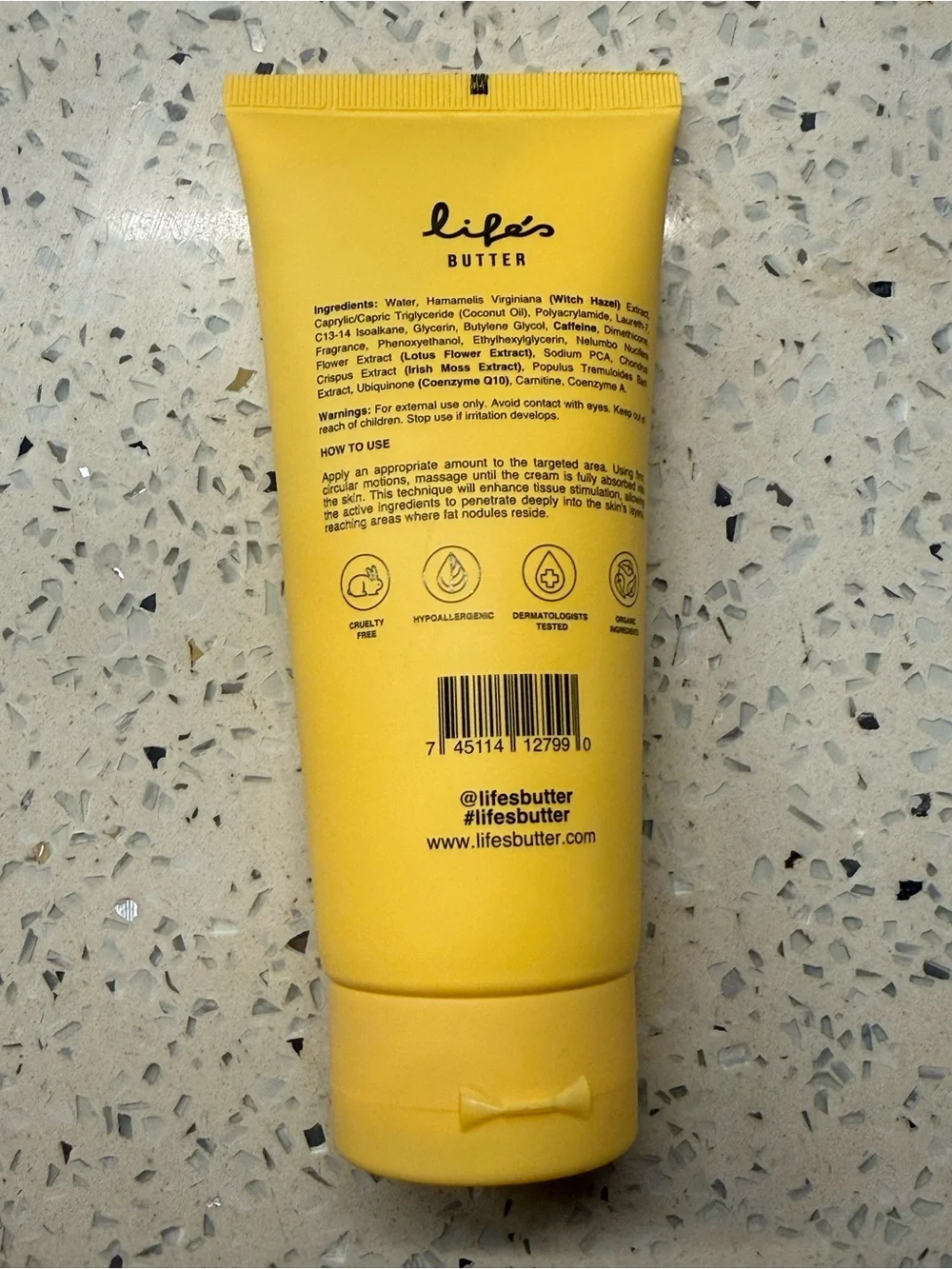 Q10 L-Carnitine + Caffeine Anti-Cellulite Body Butter - Yellow